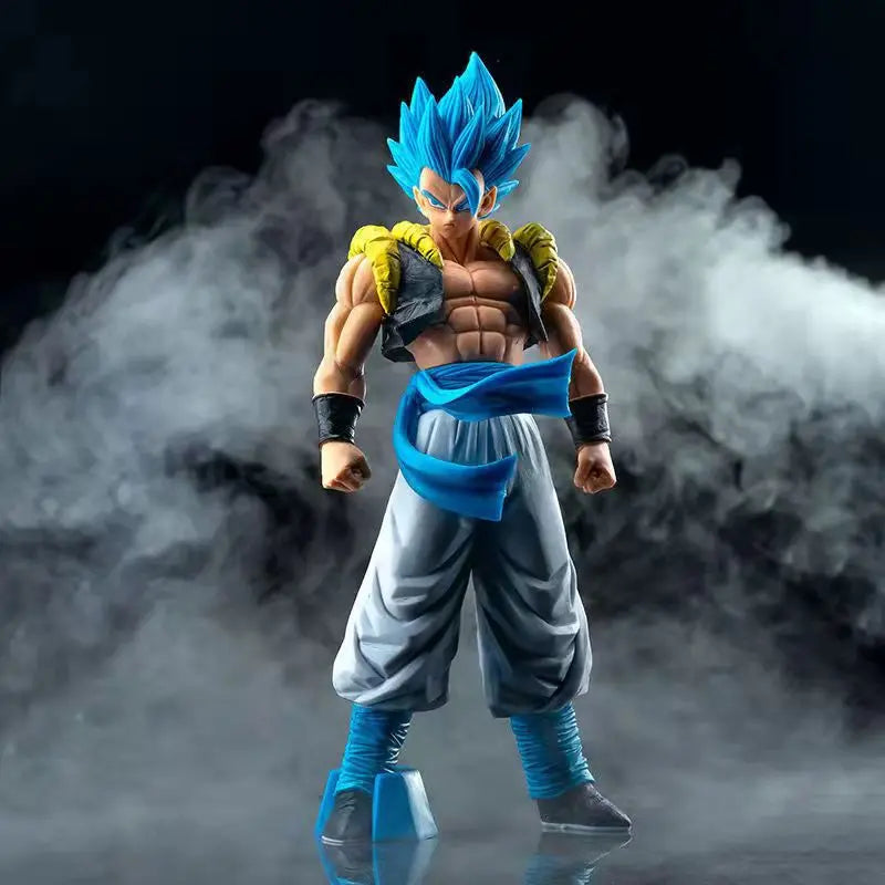 31CM Super Saiyan Blue Gogeta PVC Action Figure - Anime Dragon Ball Z Model Toy for Desktop Decoration and Children's Birthday Gift