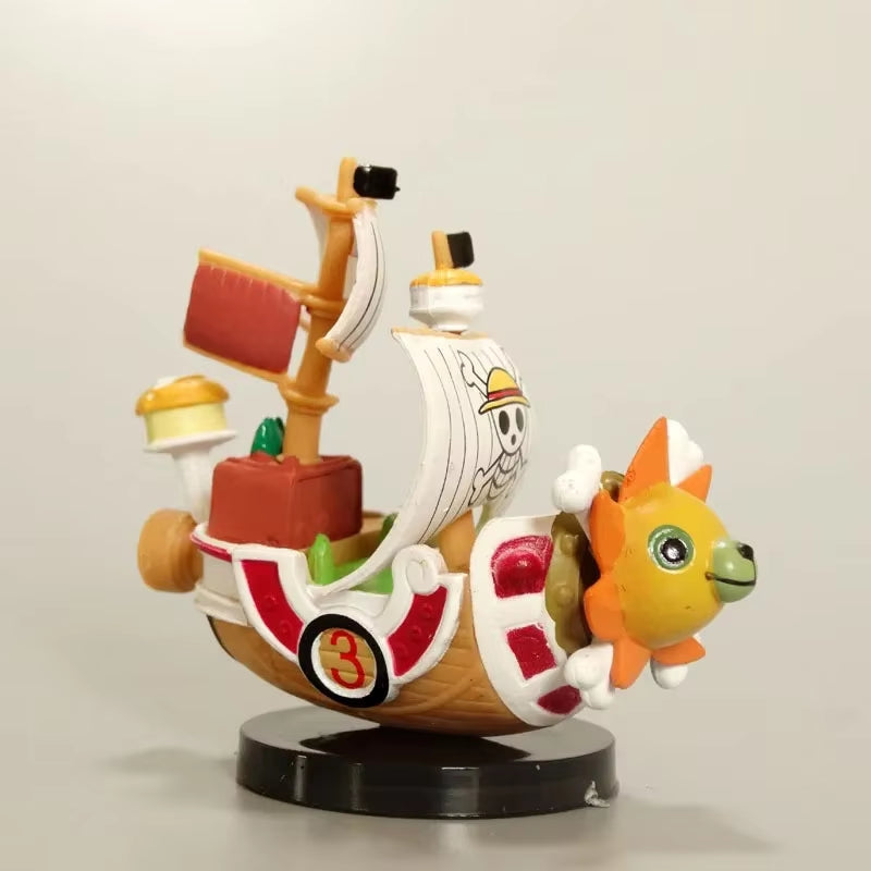 One Piece Ship Figure - Luffy Model Toy, Assembled Mini Boat - Perfect Gift for Kids' Birthdays