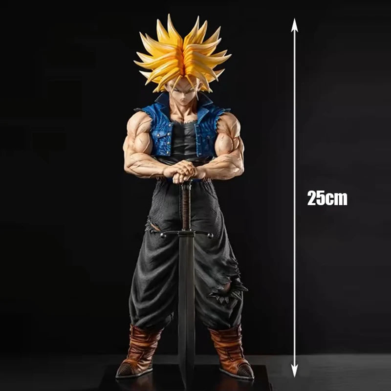 25cm Anime Dragon Ball Z Future Trunks Action Figure - MPVC Statue for Collectors and Children’s Gifts