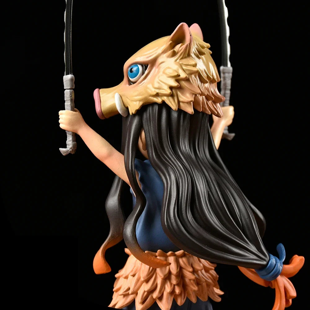 Demon Slayer: Kimetsu No Yaiba 19CM Kamado Nezuko Pig's Head PVC Figurine - Manga Collectible for Children and Fans