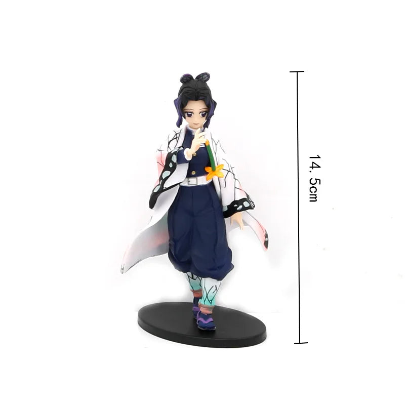 "Anime Demon Slayer Action Figures Collection: Kamado Tanjirou, Nezuko, Zenitsu, and Inosuke Models"