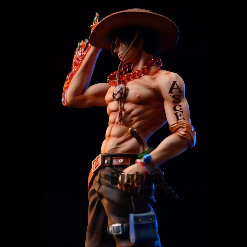 "23cm PVC Collectible Statue of Ace from One Piece - Anime Figure Model for Gifts"