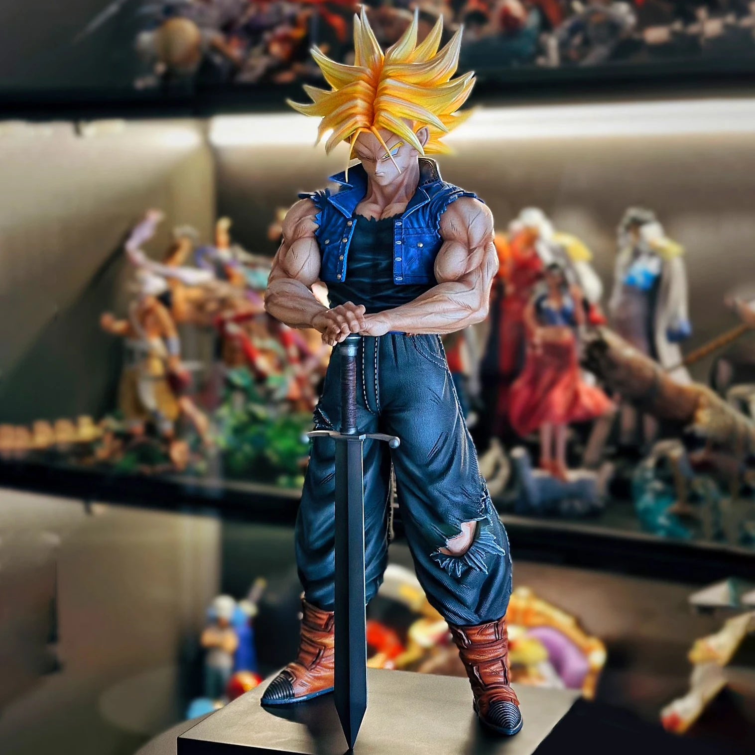 25cm Anime Dragon Ball Z Future Trunks Action Figure - MPVC Statue for Collectors and Children’s Gifts