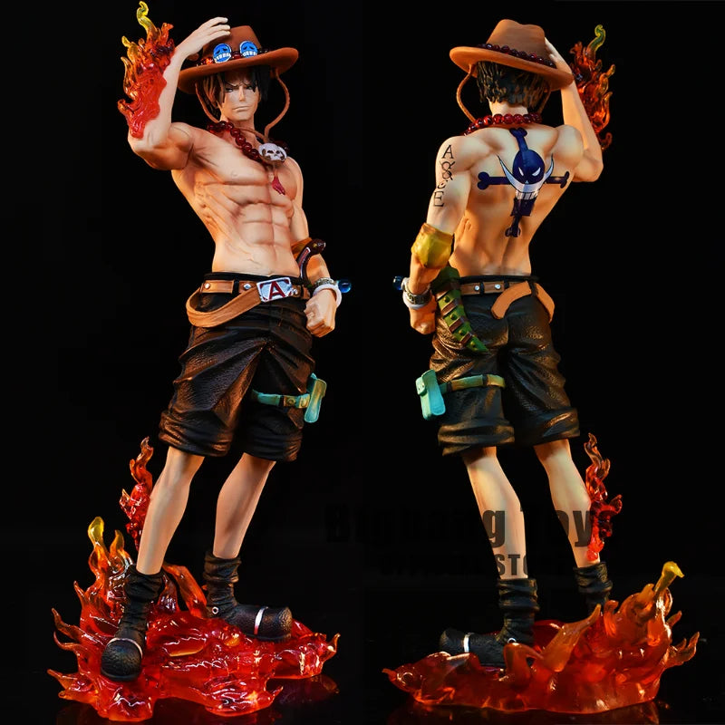 "23cm PVC Collectible Statue of Ace from One Piece - Anime Figure Model for Gifts"