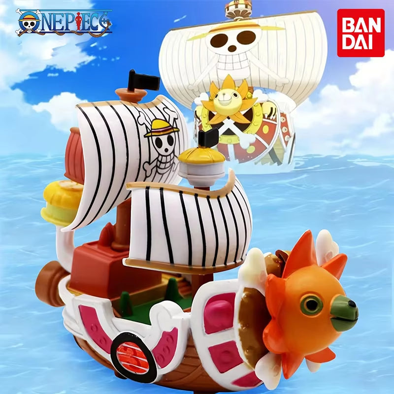 One Piece Ship Figure - Luffy Model Toy, Assembled Mini Boat - Perfect Gift for Kids' Birthdays