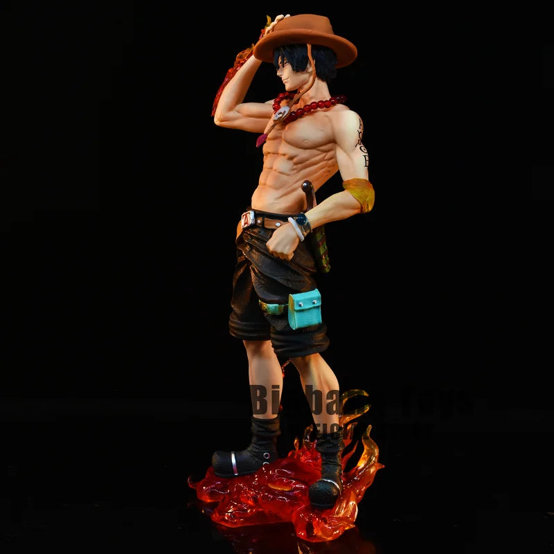 "23cm PVC Collectible Statue of Ace from One Piece - Anime Figure Model for Gifts"