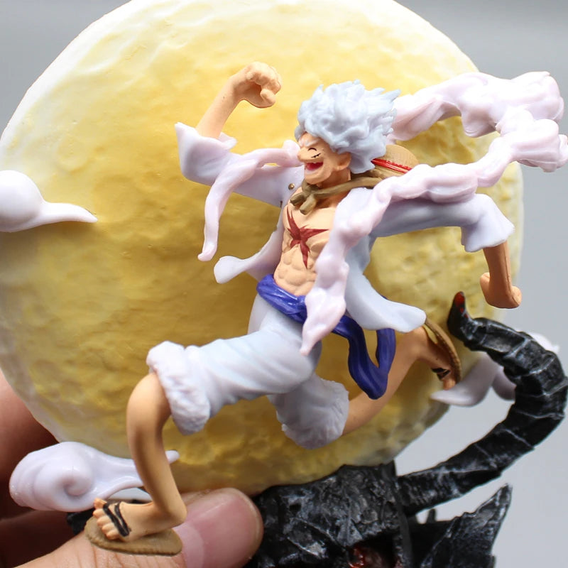 14cm Anime One Piece Gear 5 Luffy Figure - PVC Collectible Statue and Doll Ornament for Boys