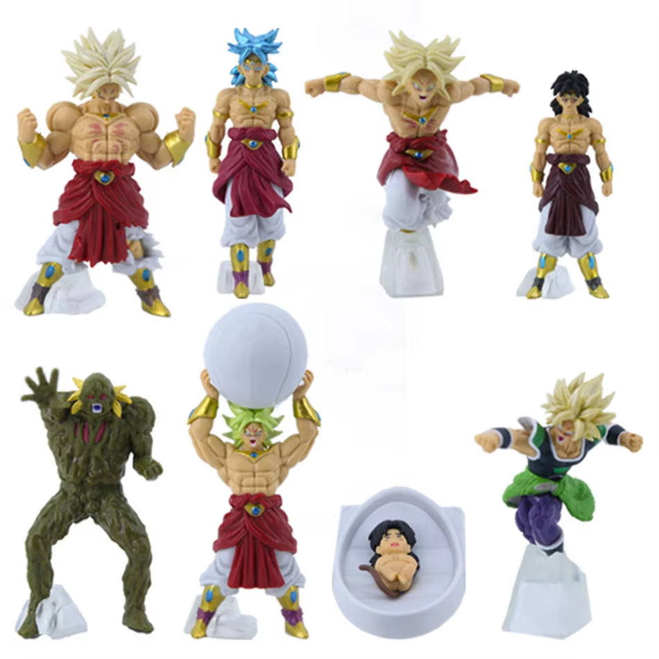 8-Piece Amine Dragon Ball Broly Action Figure Set