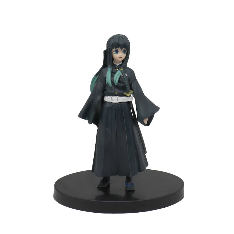 "Anime Demon Slayer Action Figures Collection: Kamado Tanjirou, Nezuko, Zenitsu, and Inosuke Models"