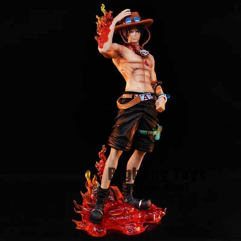 "23cm PVC Collectible Statue of Ace from One Piece - Anime Figure Model for Gifts"