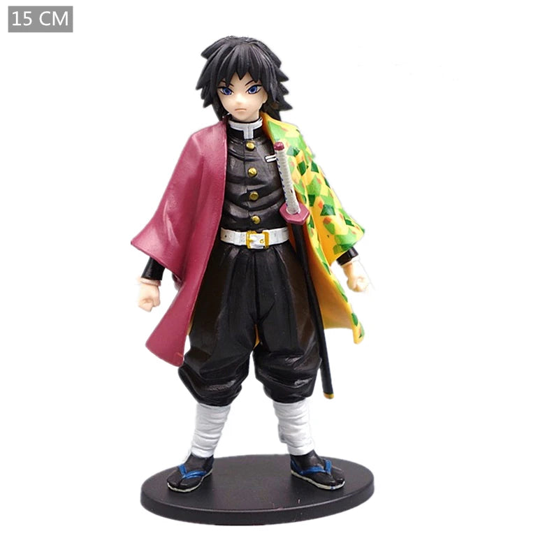 "Anime Demon Slayer Action Figures Collection: Kamado Tanjirou, Nezuko, Zenitsu, and Inosuke Models"