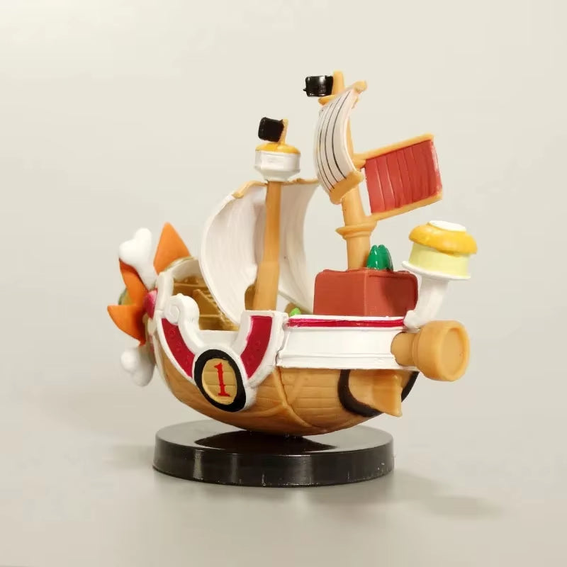 One Piece Ship Figure - Luffy Model Toy, Assembled Mini Boat - Perfect Gift for Kids' Birthdays