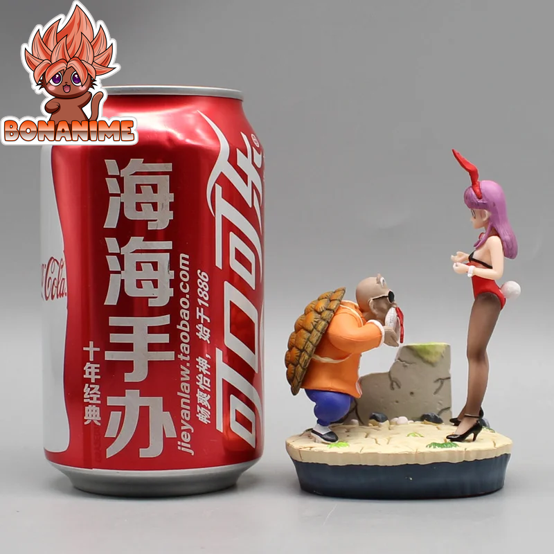 Dragon Ball Z Master Roshi & Bulma Action Figure Set - 4" Anime Collectible Figurines and Model Ornaments