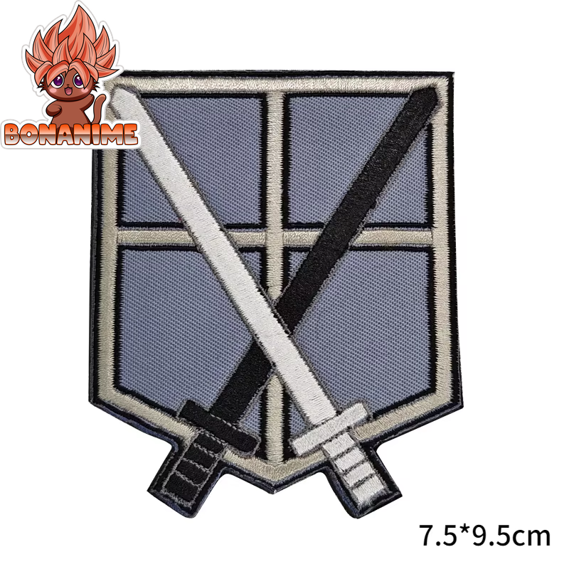 Embroidered Attack on Titan Wings of Liberty Armband Patch - PVC Rubber Tactical Backpack Badge - Anime Collectible Sticker