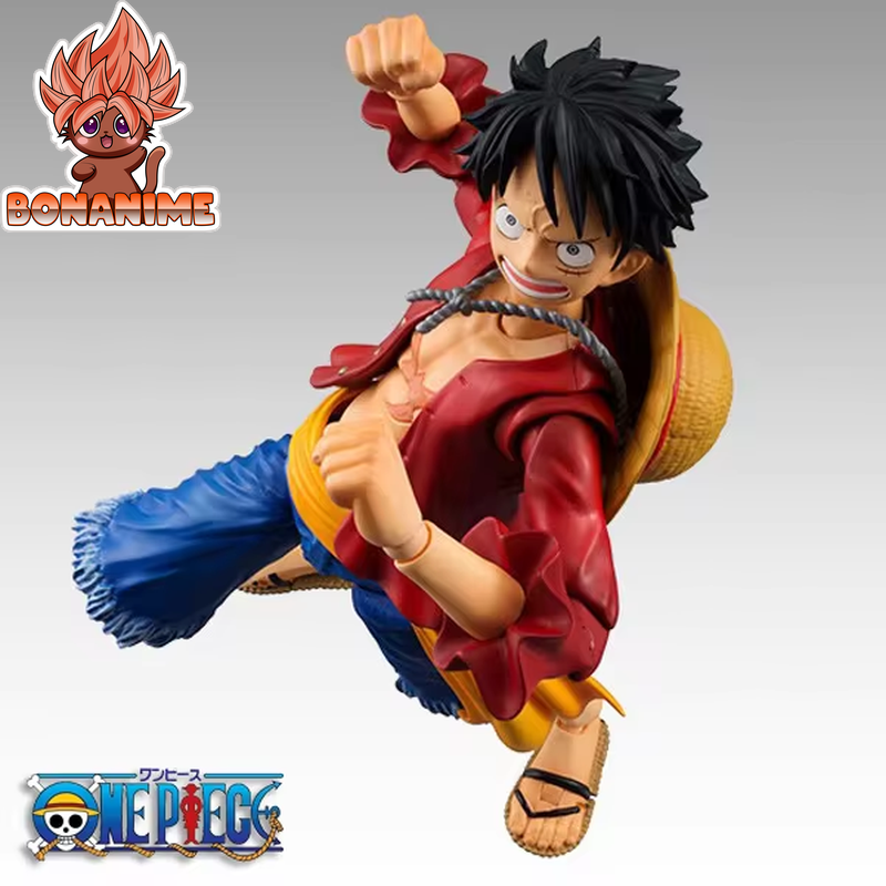 "Anime One Piece 18cm Moveable Luffy BJD PVC Action Figure - Collectible Model Toy"