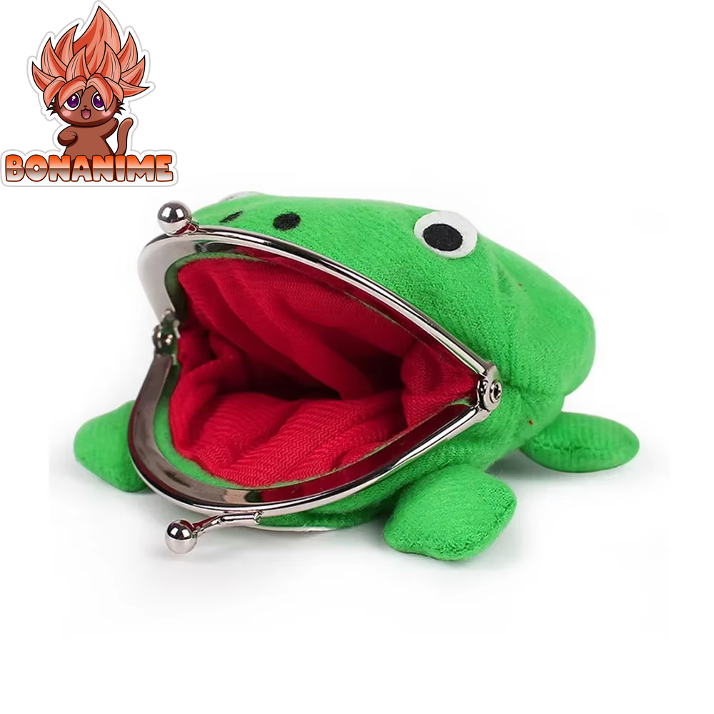 Naruto Uzumaki Frog Wallet - Plush Coin Purse for Manga Cosplay Accessories, Ideal Mini Bag for Kids' Birthday Gifts