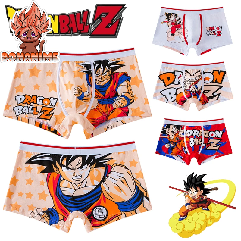 Dragon Ball Men's Cotton Boxer Underwear - Anime-Inspired Breathable and Flexible Pouch Design