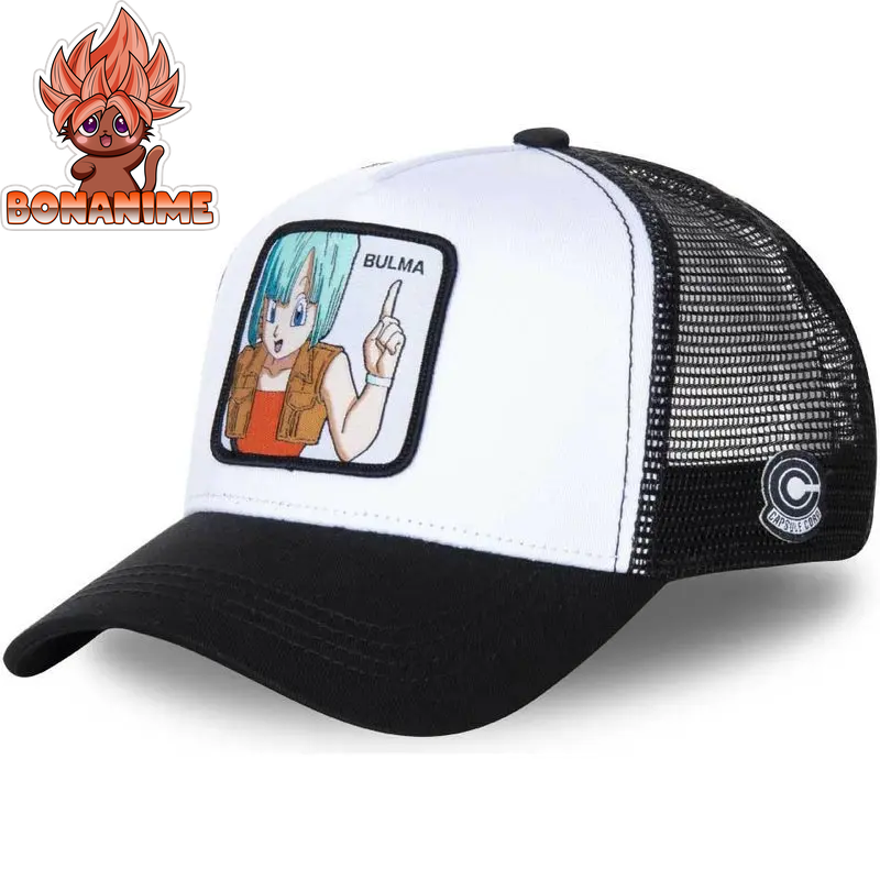 Dragon Ball Z Son Goku Embroidered Adjustable Trucker Cap - Summer Kame House Style Sun Visor