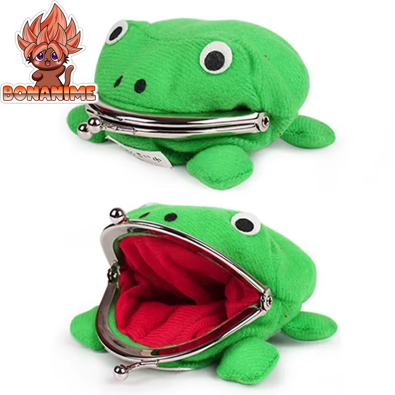 Naruto Uzumaki Frog Wallet - Plush Coin Purse for Manga Cosplay Accessories, Ideal Mini Bag for Kids' Birthday Gifts