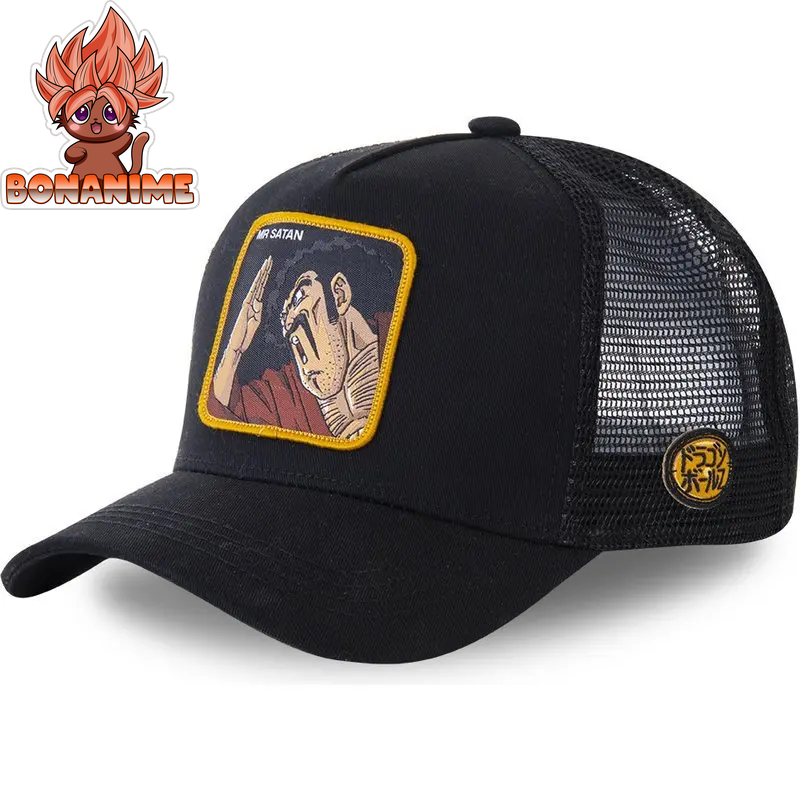 Dragon Ball Z Son Goku Embroidered Adjustable Trucker Cap - Summer Kame House Style Sun Visor