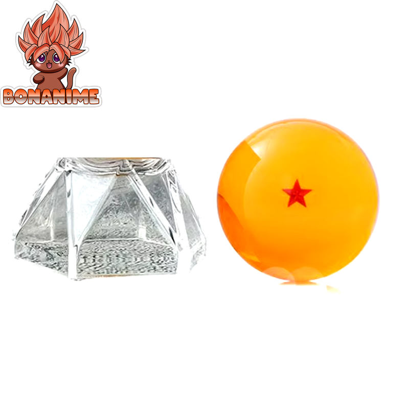 Dragon Ball Z Crystal Ball Collectible Figures - 4.3 to 5.7 cm, 1 to 7 Star with Display Stand - Desktop Decoration Toy