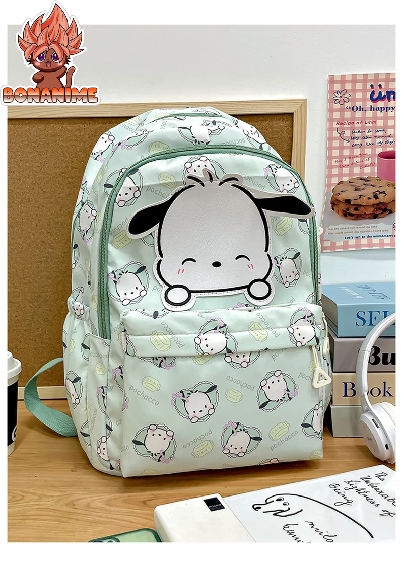 "Sanrio Large Capacity Backpack for Students - Kuromi, Cinnamoroll, and My Melody Designs for Girls"