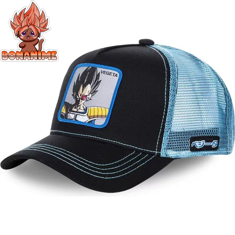 Dragon Ball Z Son Goku Embroidered Adjustable Trucker Cap - Summer Kame House Style Sun Visor