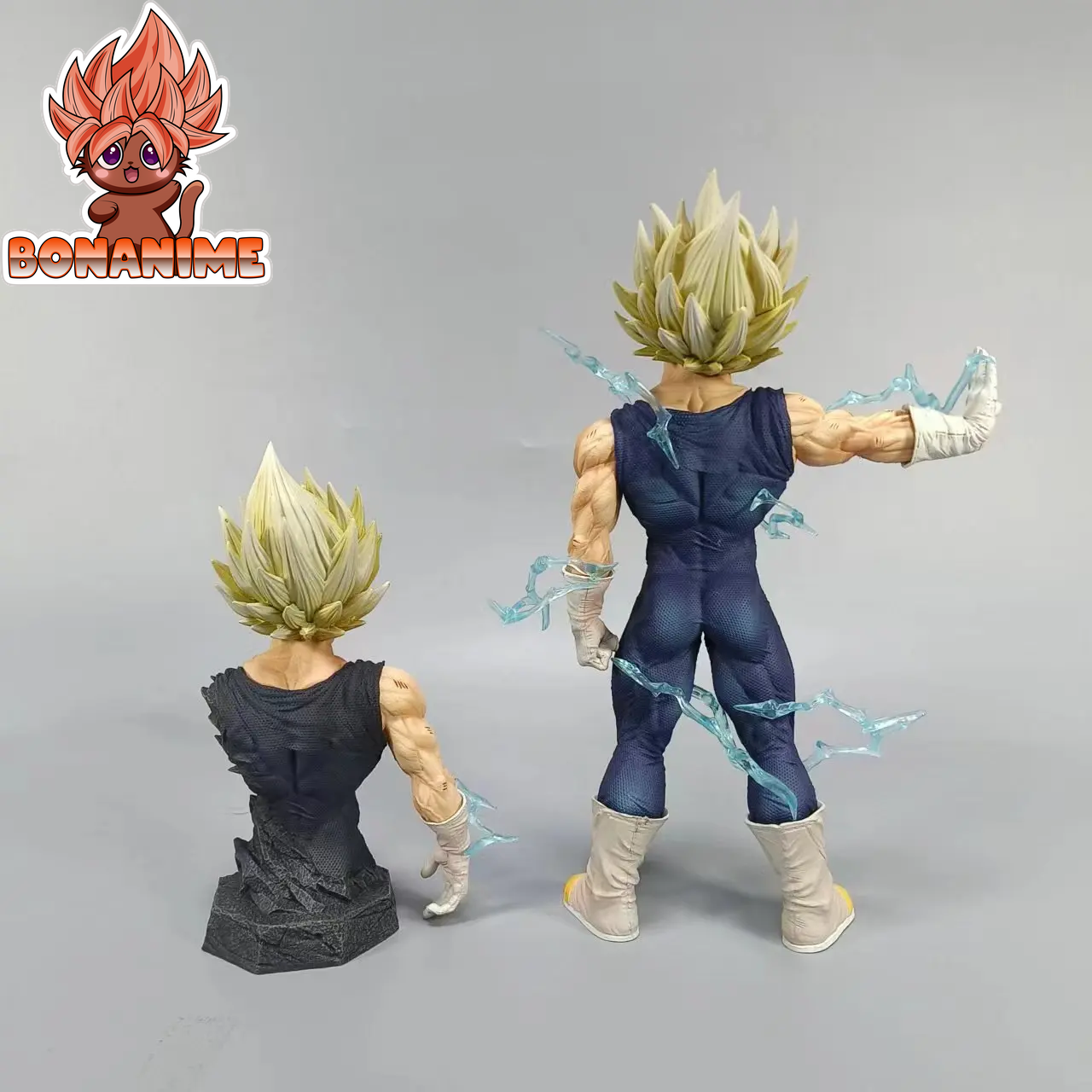 26cm Majin Vegeta PVC Action Figure - Collectible Statue with Replaceable Head - Dragon Ball Z Model Toy