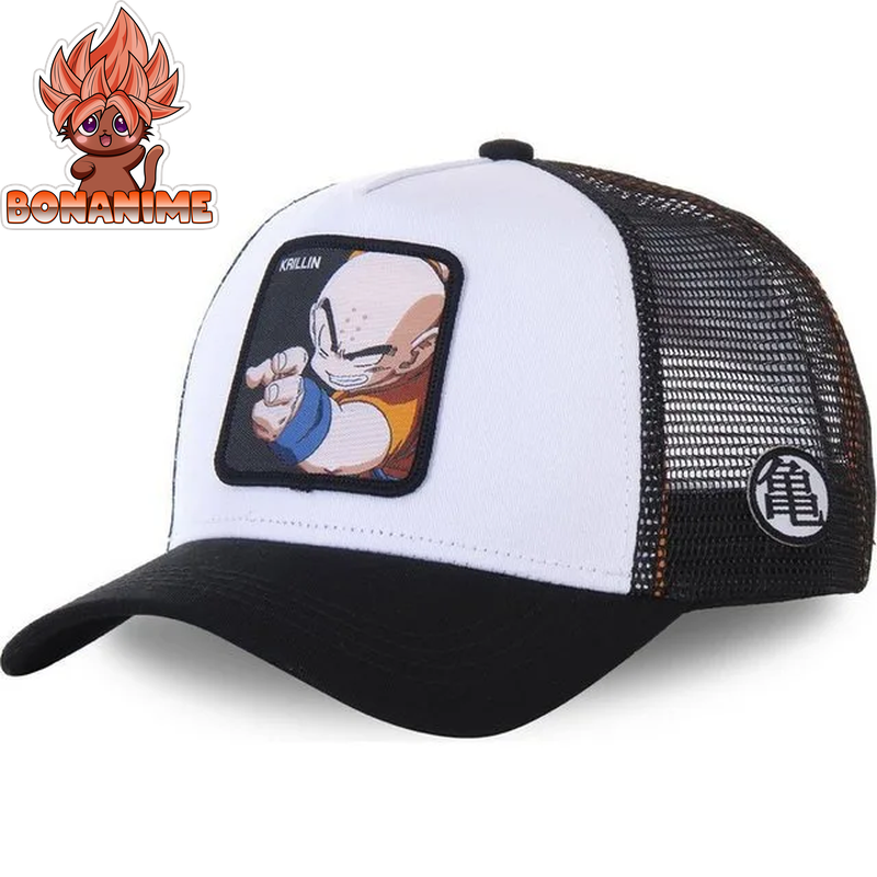 Dragon Ball Z Son Goku Embroidered Adjustable Trucker Cap - Summer Kame House Style Sun Visor