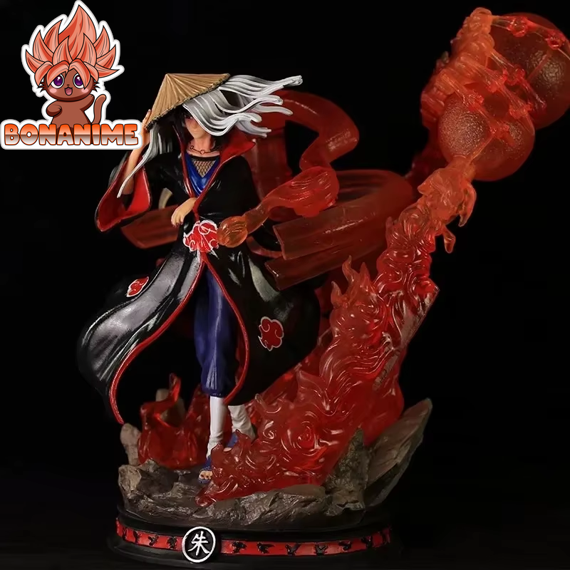 13" Akatsuki Uchiha Itachi PVC Large Statue - Naruto Animation Collectible with LED Light Feature