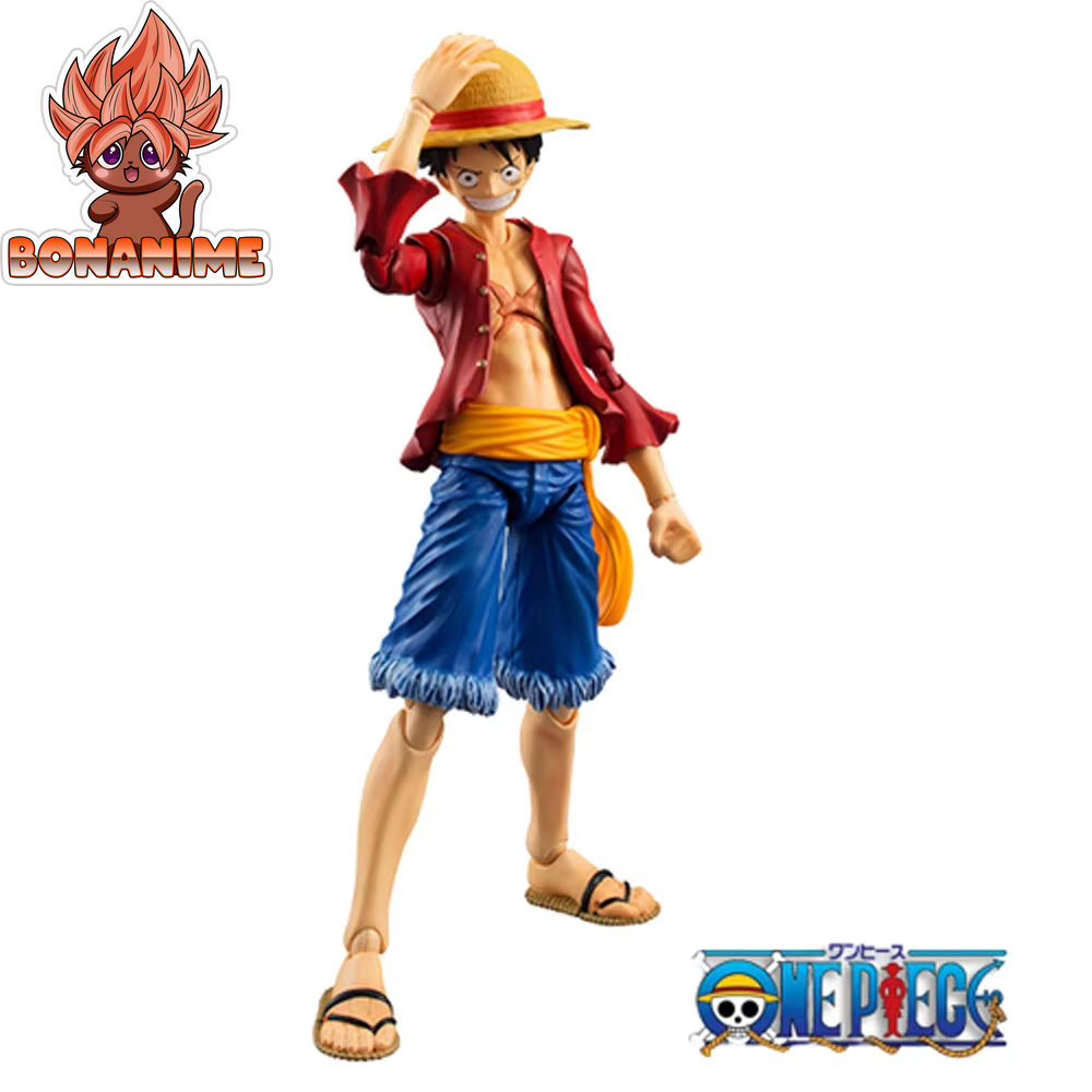 "Anime One Piece 18cm Moveable Luffy BJD PVC Action Figure - Collectible Model Toy"