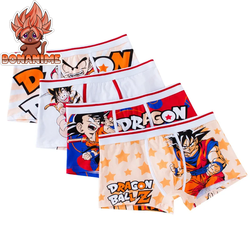 Dragon Ball Men's Cotton Boxer Underwear - Anime-Inspired Breathable and Flexible Pouch Design