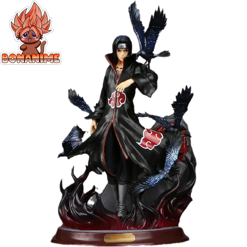 Uchiha Itachi PVC Action Figure - Naruto Shippuden Crow Collection Model (25cm)