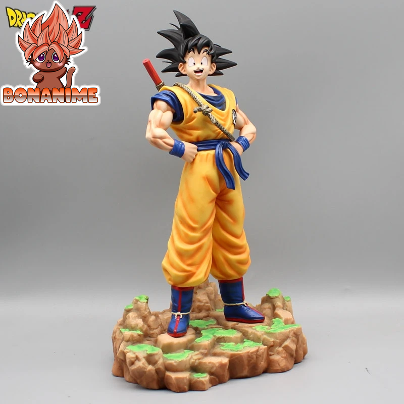 12,5" Dragon Ball Z Sun Goku Super Saiyan Somersault Cloud Collectible Figure - Anime Model Ornament