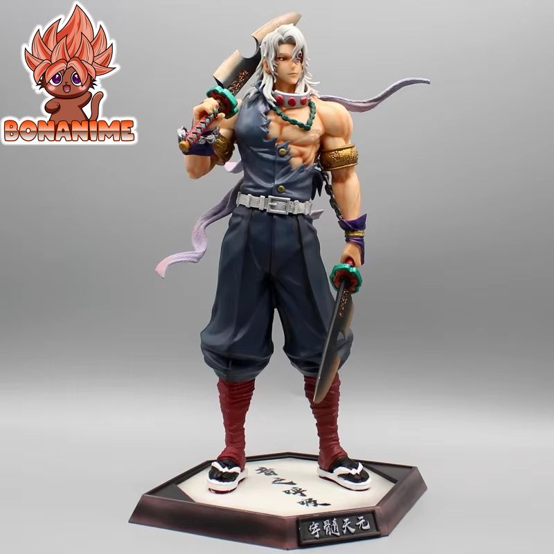 Uzui Tengen Demon Slayer Anime Figurine - PVC Model Statue for Collectors and Desktop Display, Ideal for Children's Birthday Gifts