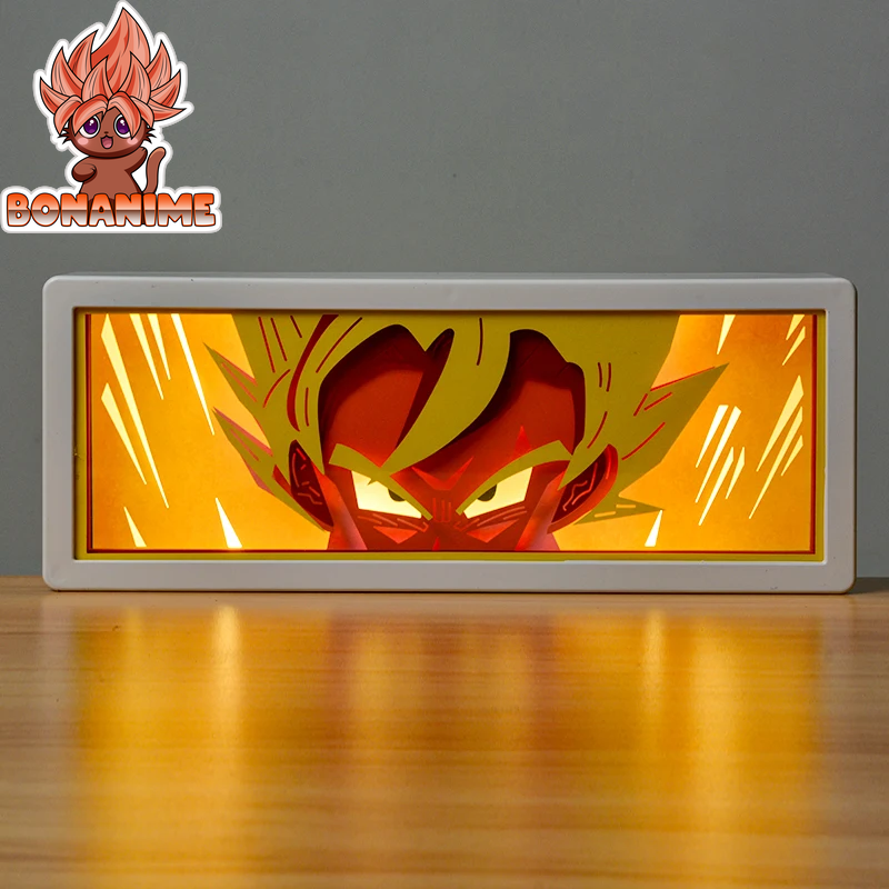 "One Piece 3D Night Light Shadow Box - Laser Cut Paper Lamp for Stylish Room Decor and Parties"