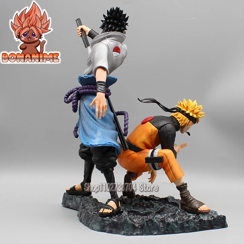 Uzumaki Naruto and Uchiha Sasuke GK Action Figures - PVC Model Collection for Anime Enthusiasts and Collectors, Ideal Birthday Gift