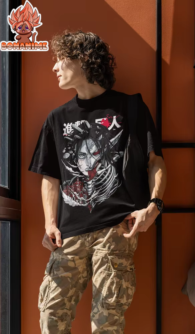 Eren Yeager Attack on Titan Graphic T-Shirt - Anime Inspired Apparel