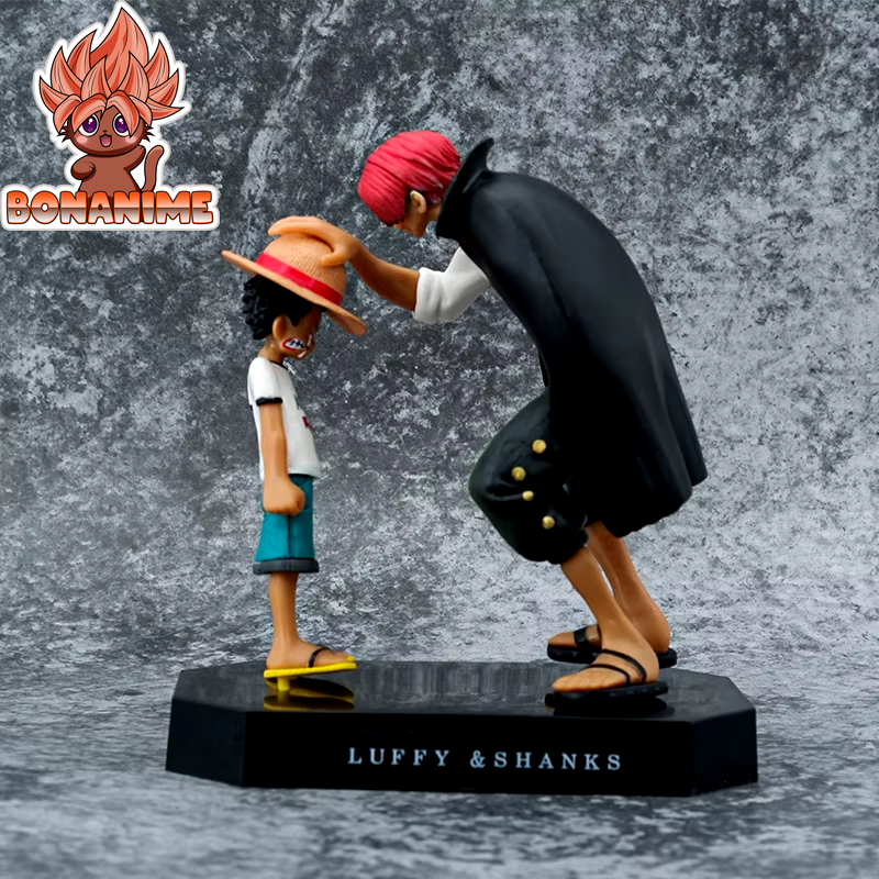 18cm One Piece Anime Figure - Four Emperors Shanks, Straw Hat Luffy, Sabo, Ace, Sanji, and Roronoa Zoro Collectible Figurine