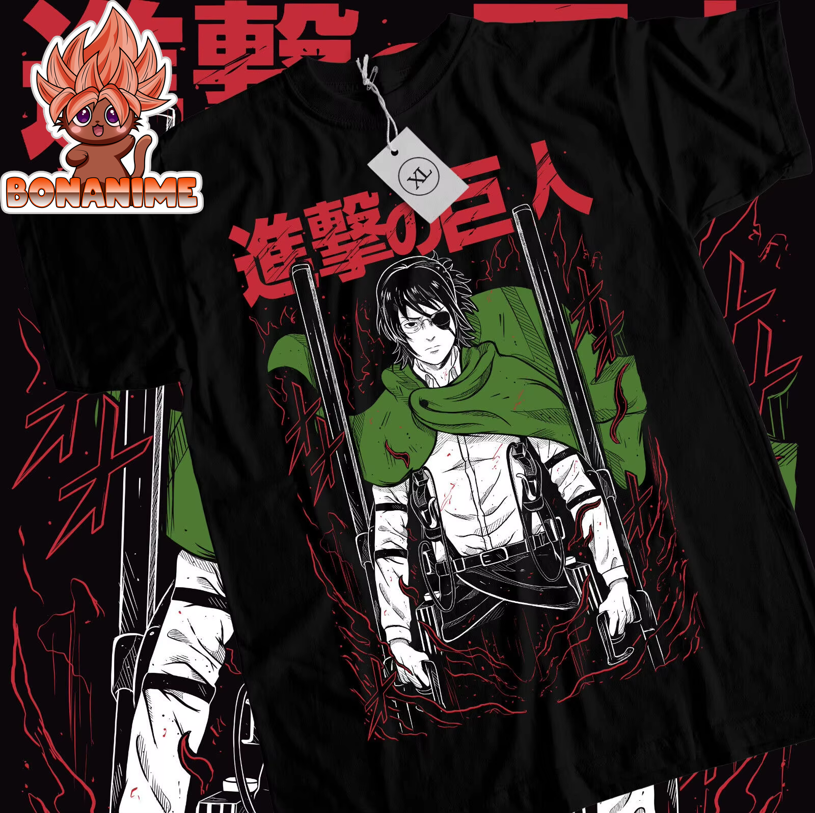 Hange Zoe Attack on Titan Season 4 T-Shirt - Anime & Manga Collection Featuring Levi and Eren