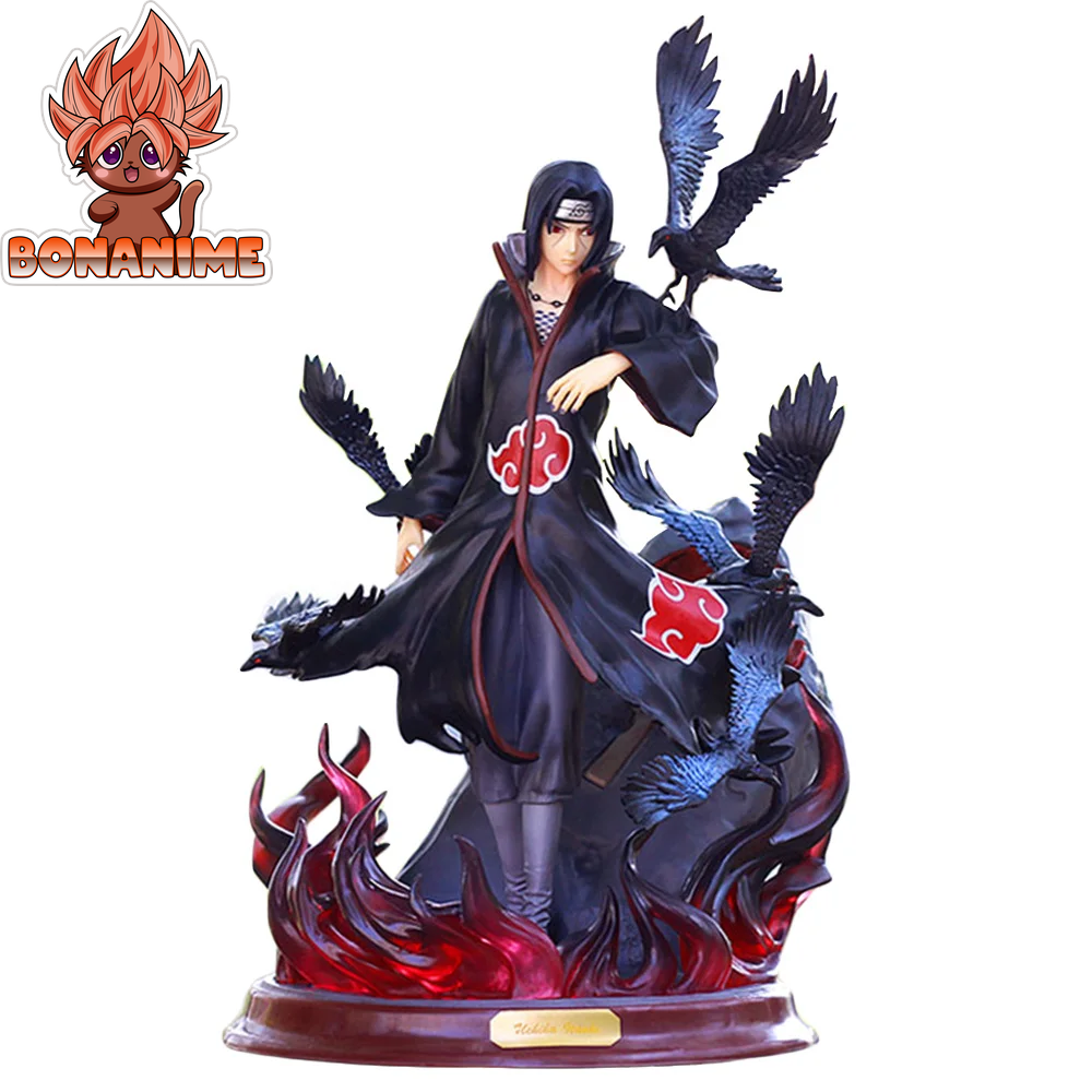 Uchiha Itachi PVC Action Figure - Naruto Shippuden Crow Collection Model (25cm)