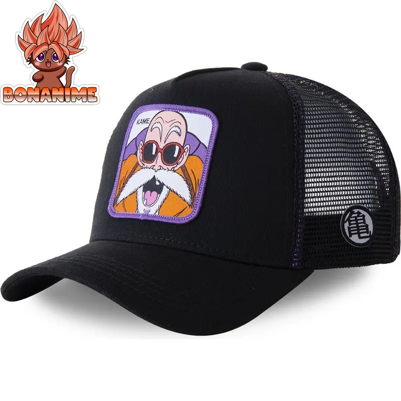 Dragon Ball Z Son Goku Embroidered Adjustable Trucker Cap - Summer Kame House Style Sun Visor