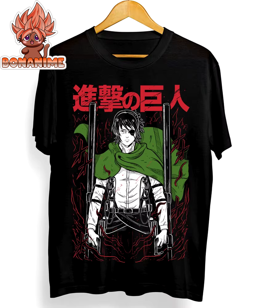 Hange Zoe Attack on Titan Season 4 T-Shirt - Anime & Manga Collection Featuring Levi and Eren