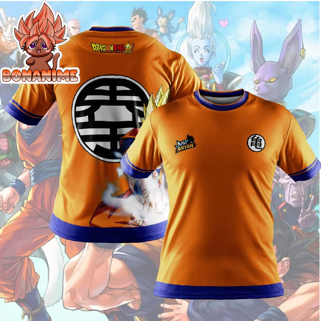 Anime Dragon Ball Goku 3D Printed Casual T-Shirt for Children and Adults -  Fashion Top