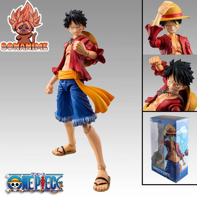 "Anime One Piece 18cm Moveable Luffy BJD PVC Action Figure - Collectible Model Toy"