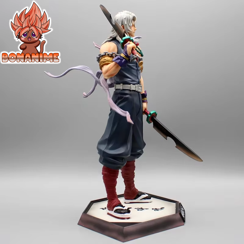 Uzui Tengen Demon Slayer Anime Figurine - PVC Model Statue for Collectors and Desktop Display, Ideal for Children's Birthday Gifts