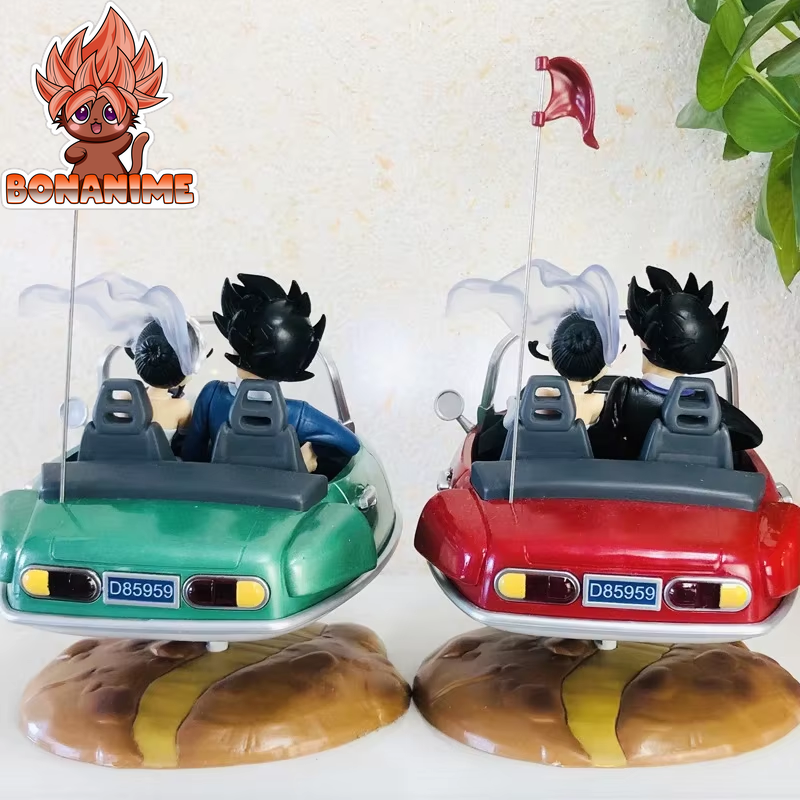 Dragon Ball Z Goku & Chi-Chi Wedding Capsule Corp Car Model Figure with Illuminating Front - Ideal Gift for Kids