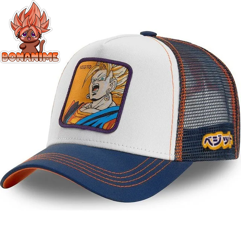 Dragon Ball Z Son Goku Embroidered Adjustable Trucker Cap - Summer Kame House Style Sun Visor