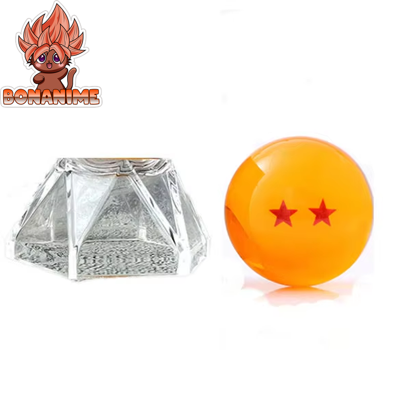 Dragon Ball Z Crystal Ball Collectible Figures - 4.3 to 5.7 cm, 1 to 7 Star with Display Stand - Desktop Decoration Toy