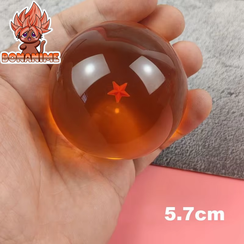 Dragon Ball Z Crystal Ball Collectible Figures - 4.3 to 5.7 cm, 1 to 7 Star with Display Stand - Desktop Decoration Toy